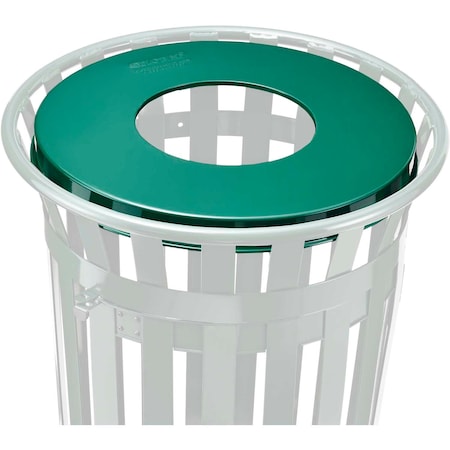 Global Industrial Flat Lid, Green, Steel 260CP782